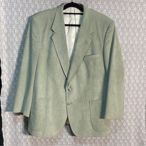 Vintage Green Suede Blazer